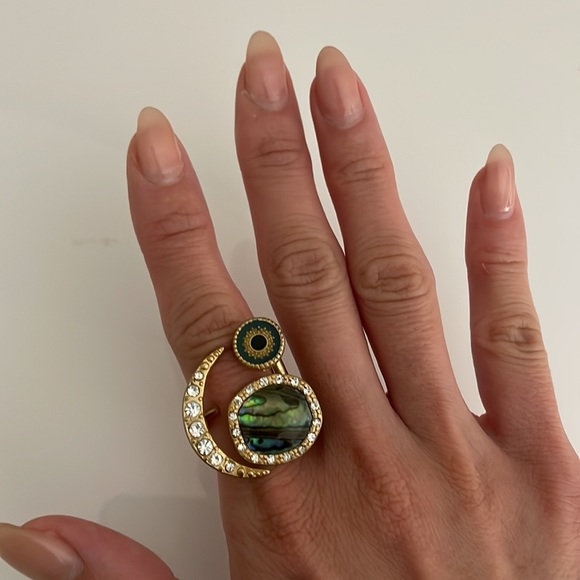 Unique Statement Ring (with size adjuster) Fits sizes 5/6/7 - Picture 4 of 11